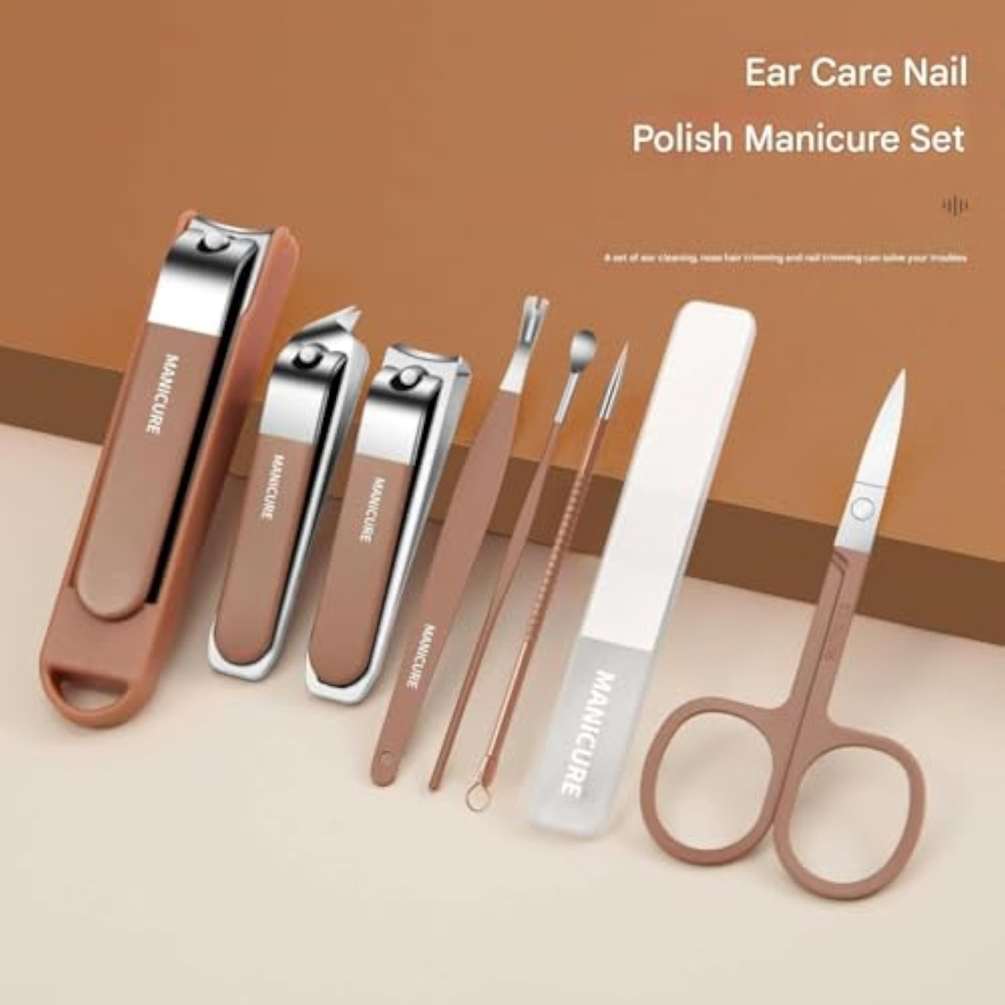 Premium Stainless Steel Manicure Pedicure Set, Travel Case